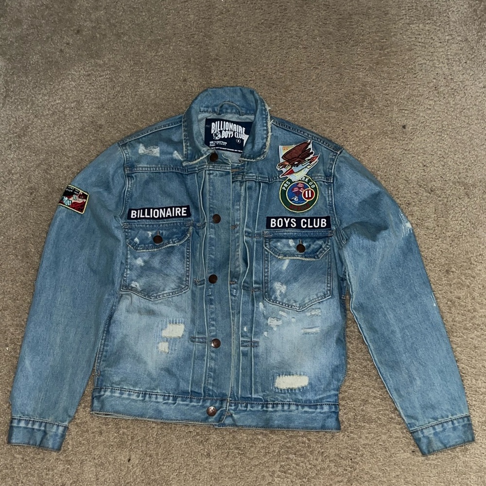 Size small-Billionare Boys club Moonwalker Denim Jacket in Big Oak.
